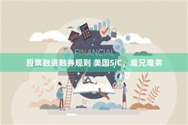 股票融资融券规则 美国SiC，难兄难弟
